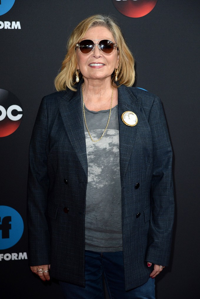 Roseanne Barr is all smiles