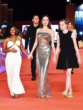 Angelina Jolie with daughters Knox Jolie-Pitt and Shiloh Jolie-Pitt
'Eternals' Rome Film Festival 2021, Rome, Italy - 24 Oct 2021