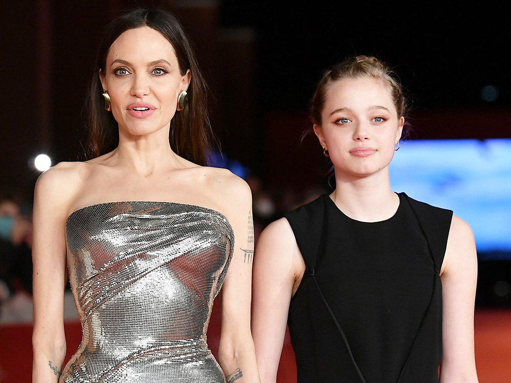 Angelina Jolie with daughters Knox Jolie-Pitt and Shiloh Jolie-Pitt16th Rome Film Festival, Red Carpet of movie 'Eternals', Rome, Italy - 24 Oct 2021