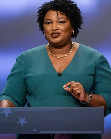 Georgia Democratic gubernatorial candidate Stacey Abrams participates in a debate against Stacey Evans, in Atlanta Gubernatorial Debates Georgia, Atlanta, USA - 20 May 2018