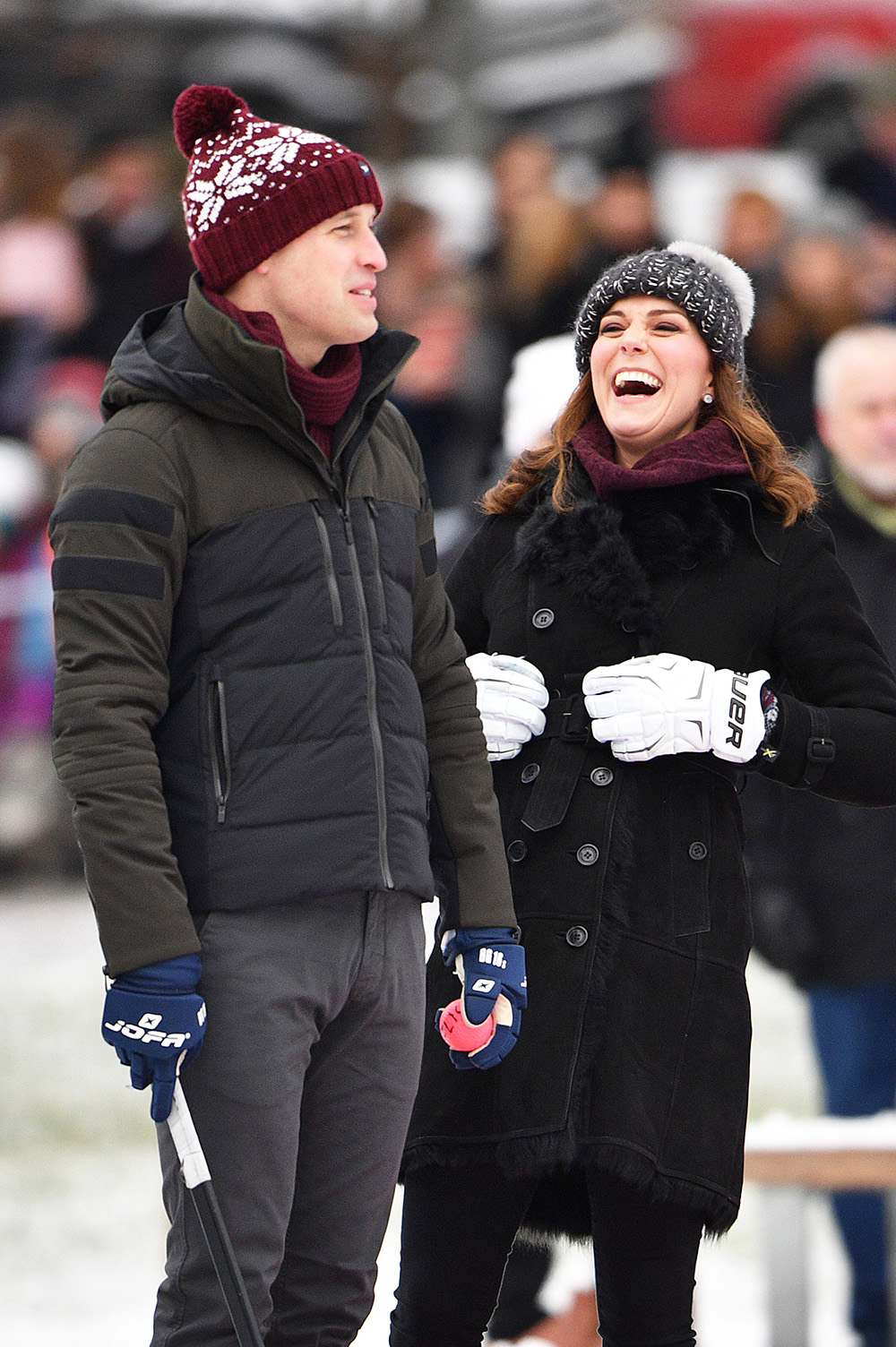 Prince William and Catherine Duchess of Cambridge attend Bandy hockey event, Vasaparken, Stockholm
Prince William and Catherine Duchess of Cambridge visit to Sweden - 30 Jan 2018