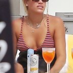 Celebs In Striped Swimsuits