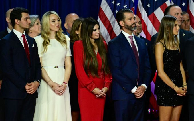 Kimberly Gulifoyle and Donald Trump Jr. Alongside Family