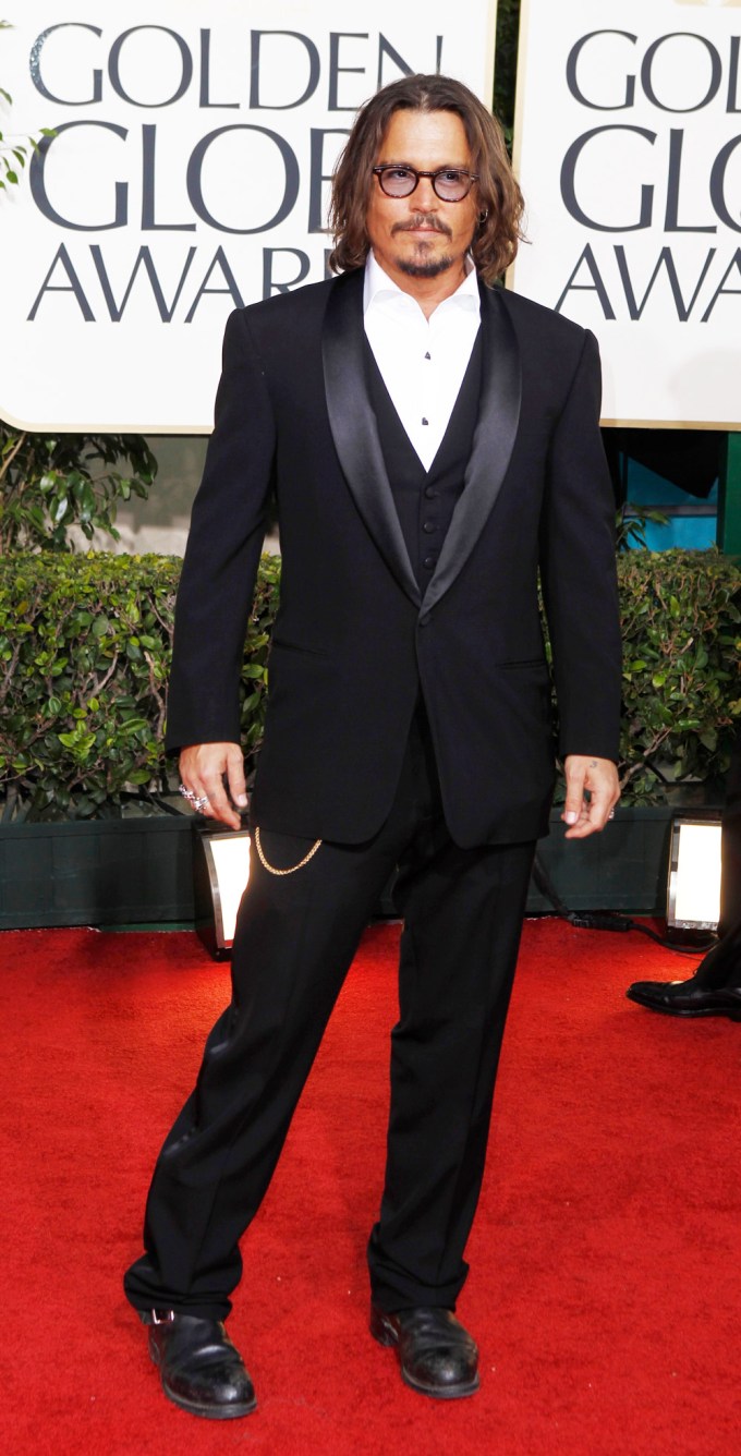 Johnny Depp at the Golden Globes