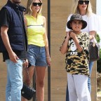 *EXCLUSIVE* Sofia Richie and Scott Disick enjoy lunch at Nobu with Mason and a friend