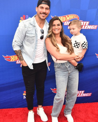 Jax Taylor, Brittany Cartwright and Cruz Michael Cauchi
'Hot Wheels: Ultimate Challenge' Press Event, Arrivals, Los Angeles, California, USA - 20 May 2023