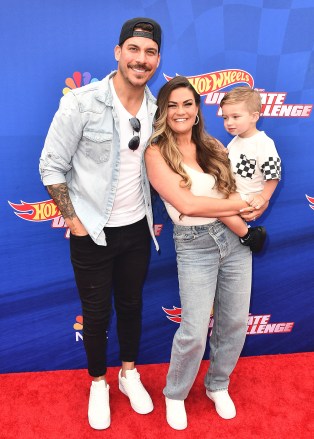Jax Taylor, Brittany Cartwright and Cruz Michael Cauchi
'Hot Wheels: Ultimate Challenge' Press Event, Arrivals, Los Angeles, California, USA - 20 May 2023