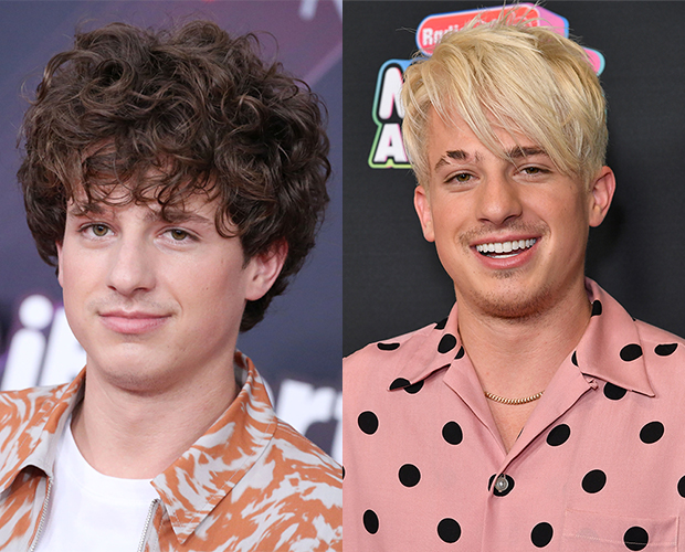 Charlie Puth with blond hair at the Radio Disney Awards 2018