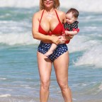 Coco and her daughter Chanel at the beach in Miami