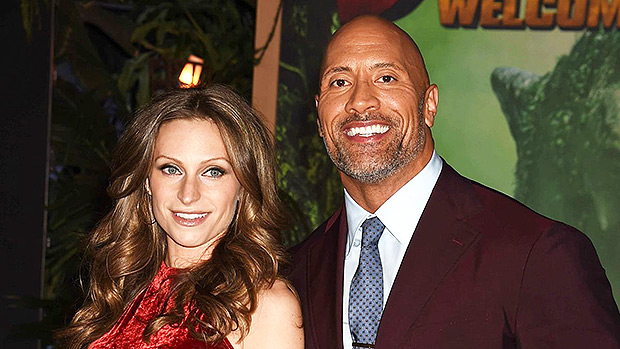 Dwayne Johnson with girlfriend and baby mama Lauren Hashian