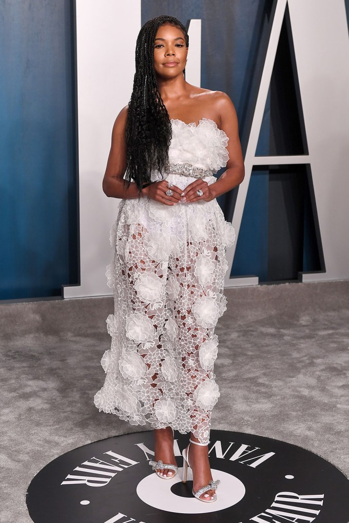 Gabrielle Union At The 2020 Vanity Fair Oscar Party
