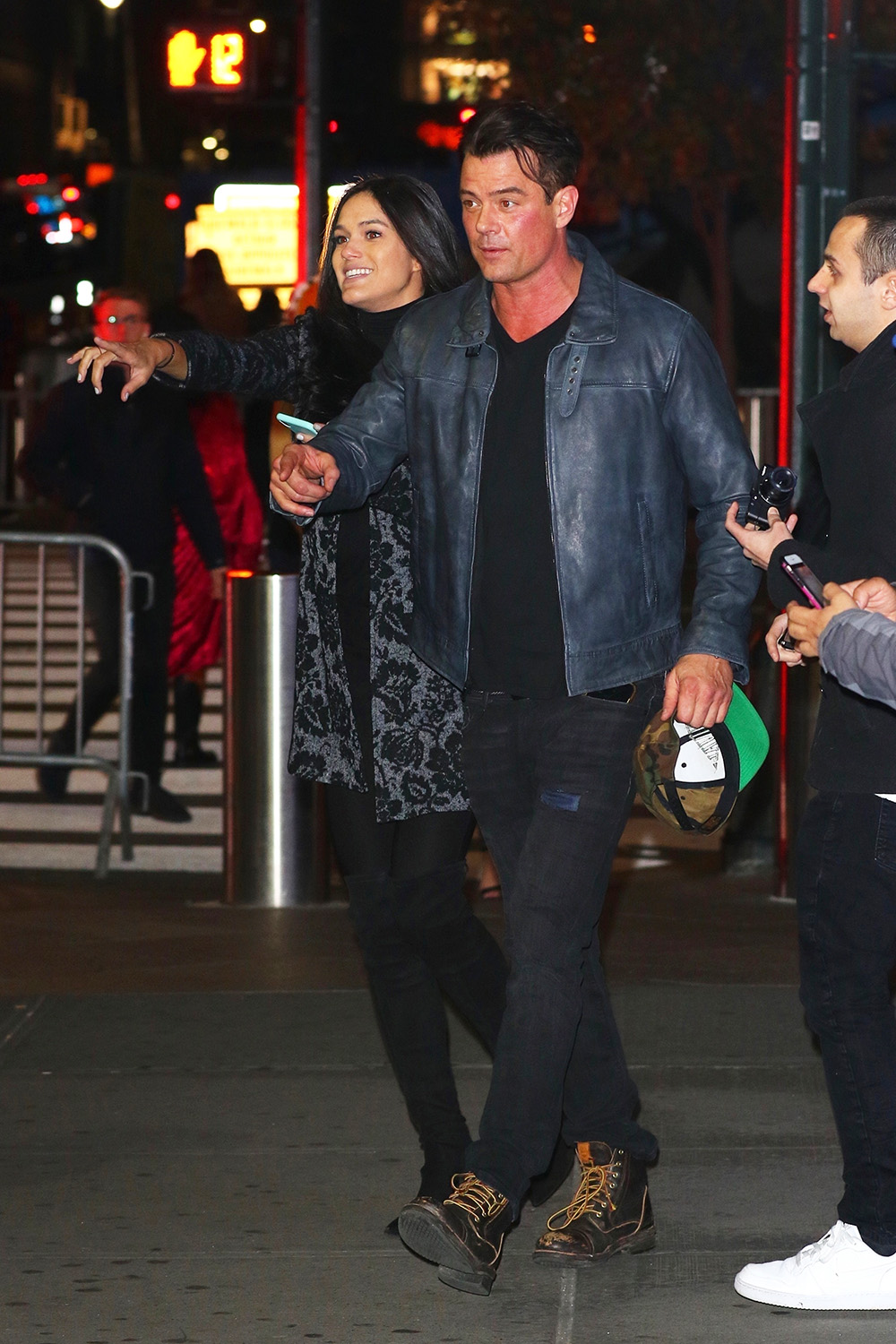 *EXCLUSIVE* Josh Duhamel continues to fuel romance rumors with Audra Mari as they arrive at UFC 244