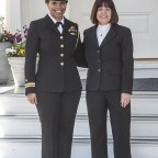 U.S. 2nd Lady Karen Pence welcomes servicewomen of all five branches of the military, Naval Observatory, Washington DC, USA - 23 Mar 2017
