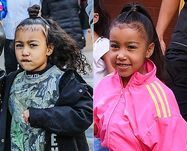 North West With Straight Hair: Photos Of Her And Kim Kardashian In NYC ...