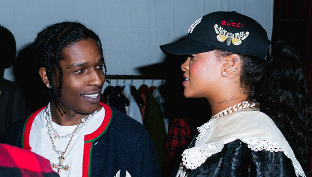 Rihanna and A$AP Rocky at the Louis Vuitton Runway Show
