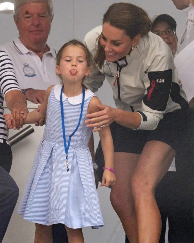 Princess Charlotte and Catherine Duchess of Cambridge
King's Cup Sailing Regatta, Cowes, Isle of Wight, UK - 08 Aug 2019