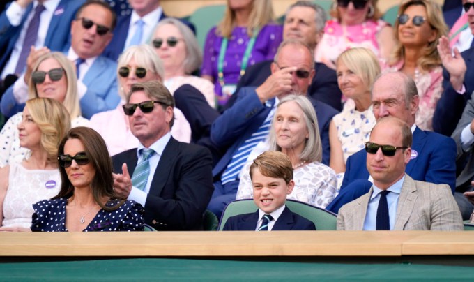 Prince William and Prince George at Wimbledon