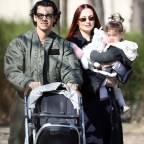 EXCLUSIVE: Sophie Turner and Joe Jonas go for a long walk with their daughter Willa in Jardin Des Tuileries in Paris