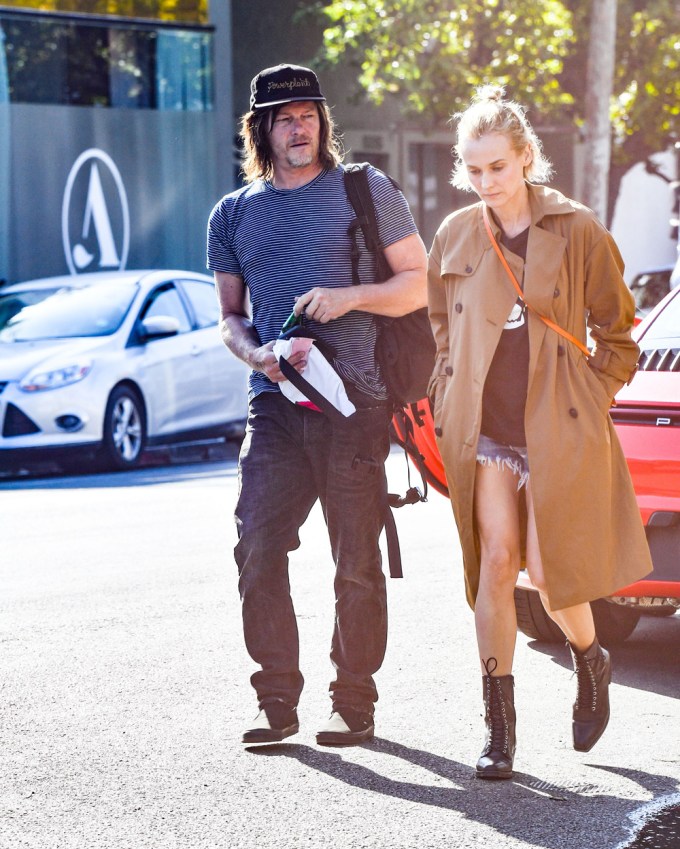 Diane Kruger & Norman Reedus Walk Around L.A.