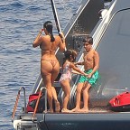 Kourtney Kardashian has fun at sea with her children in Portofino