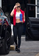Jennifer Lopez and Alex Rodriguez look somber as they head to the gym the day after close friend Kobe Bryant was killed in a helicopter crash. JLo bared her famous abs as she arrived for the sweat session during the countdown to her big Super Bowl halftime show.  Both she and beau Alex have posted emotional tributes top the tragic sports icon on Instagram.

Pictured: Jennifer Lopez
Ref: SPL5143418 270120 NON-EXCLUSIVE
Picture by: SplashNews.com

Splash News and Pictures
Los Angeles: 310-821-2666
New York: 212-619-2666
London: +44 (0)20 7644 7656
Berlin: +49 175 3764 166
photodesk@splashnews.com

World Rights