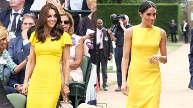 kate middleton meghan markle yellow dress