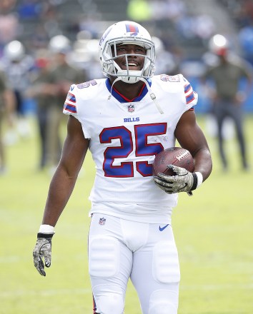 Buffalo Bills running back LeSean McCoy #25 in action during the football game between the Buffalo Bills and the Los Angeles Chargers at the StubHub Center in Carson, California
NFL Bills vs Chargers, Carson, USA - 19 Nov 2017