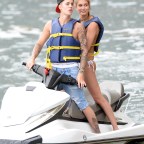 EXCLUSIVE: Justin Bieber and Hailey Baldwin look very much a couple as they go for a ride on a jet ski in Miami