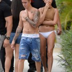 EXCLUSIVE: Justin Bieber and Hailey Baldwin look very much a couple as they go for a ride on a jet ski in Miami