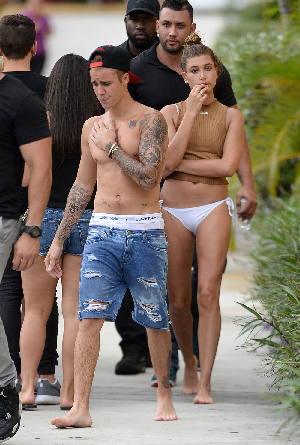 EXCLUSIVE: Justin Bieber and Hailey Baldwin look very much a couple as they go for a ride on a jet ski in Miami