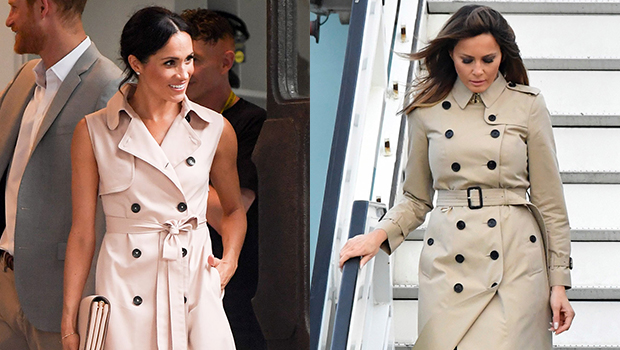 meghan markle beige trench coat