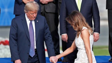 Melania Trump Rocks See-Through Dress