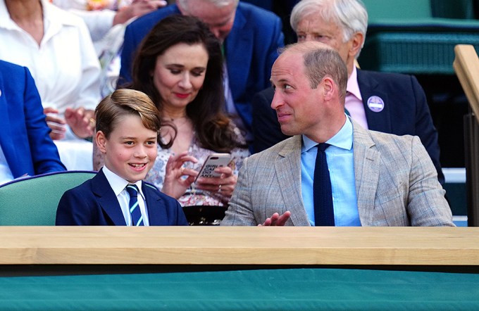 Prince George & Dad At Wimbledon