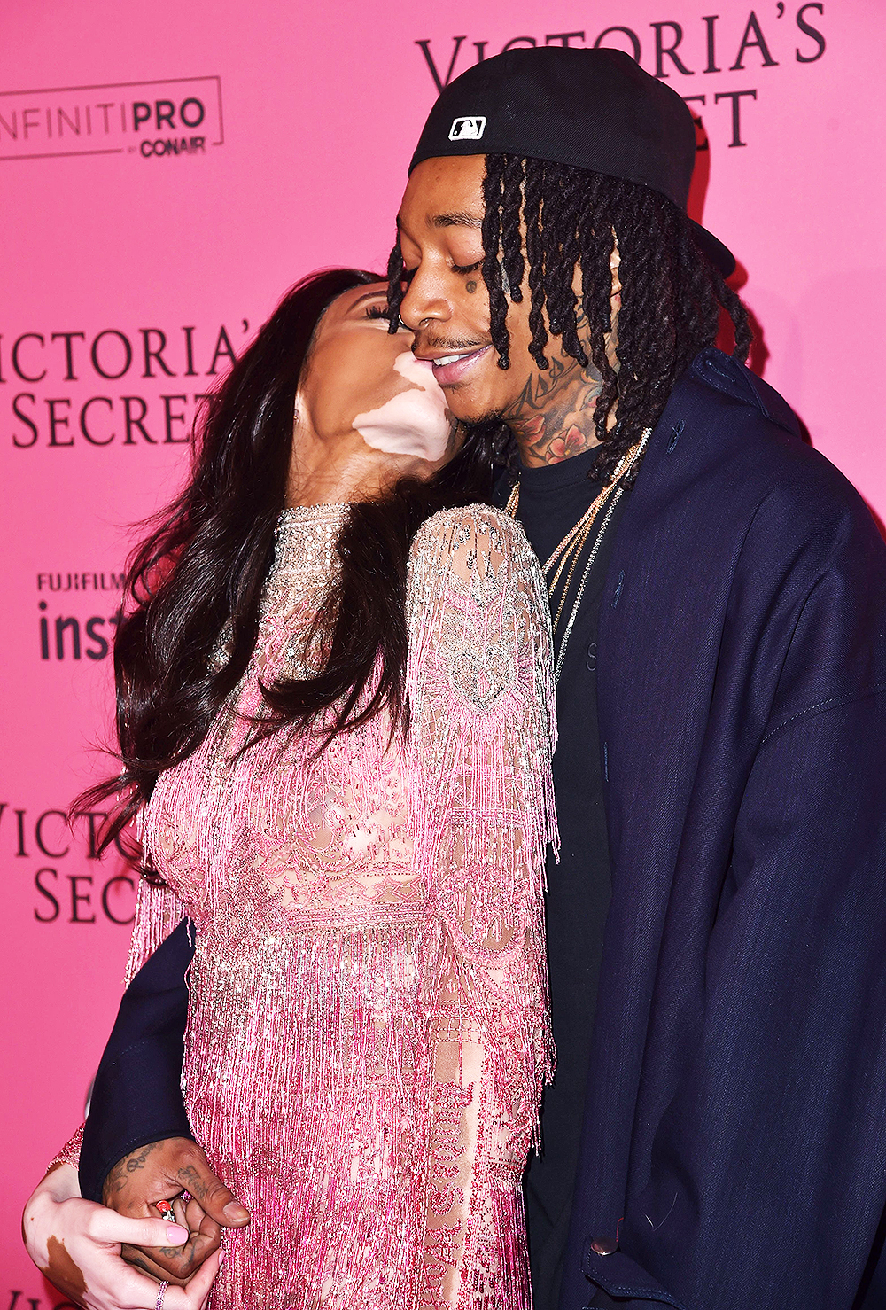 Winnie Harlow and Wiz Khalifa
Victoria's Secret Fashion Show, Pink Carpet Arrivals, After Party, New York, USA - 08 Nov 2018