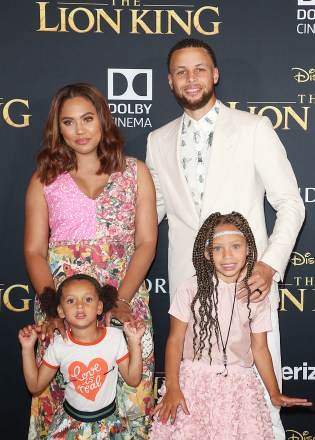 Ayesha Curry, Steph Curry, Ryan Curry, Riley Curry
'The Lion King' film premiere, Arrivals, Dolby Theatre, Los Angeles, USA - 09 Jul 2019