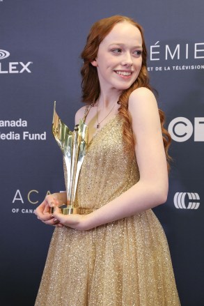 Amybeth McNulty. Winner of Actress in Continuing Leading Dramatic Role for "Anne".Canadian Screen Awards, Press Room, Toronto, Canada - 31 Mar 2019
