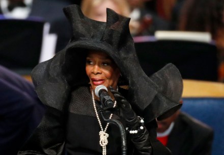 Cicely Tyson speaks during the funeral service for Aretha Franklin at Greater Grace Temple, in Detroit. Franklin died Aug. 16, 2018 of pancreatic cancer at the age of 76Aretha Franklin, Detroit, USA - 31 Aug 2018