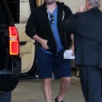 Ben Affleck back to work as he holds a script walking into Warner Brothers studio
