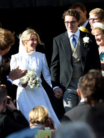 Ellie Goulding ve Caspar Jopling, Ellie Goulding ve Caspar Jopling'in düğününün ardından York Minster'dan ayrıldı.  York Minster, Birleşik Krallık - 31 Ağu 2019