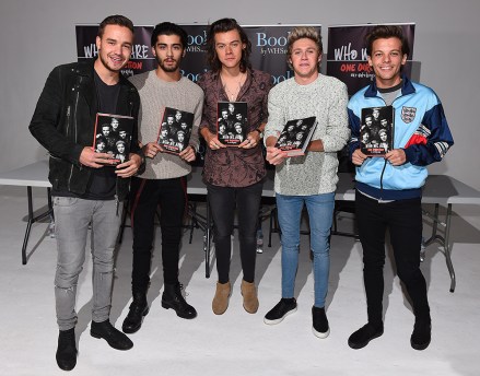 One Direction - Liam Payne, Zayn Malik, Harry Styles, Niall Horan, Louis Tomlinson Release Autobiography 'One Direction: Who Are We?' Attended, met fans and signed copies of their new autobiography, One Direction: Who We Are. Zayn, Niall, Harry, Liam and Louis recently revealed that their next 1D single will be titled 
