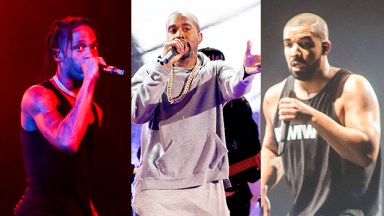 Travis Scott, Kanye West, Drake