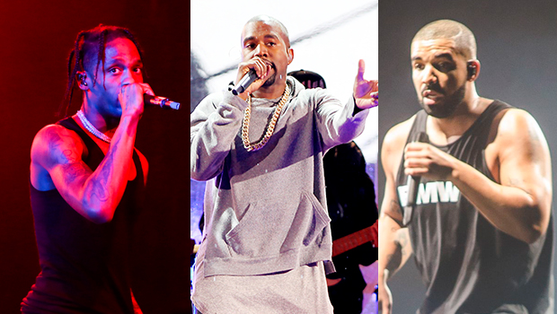 Travis Scott, Kanye West, Drake