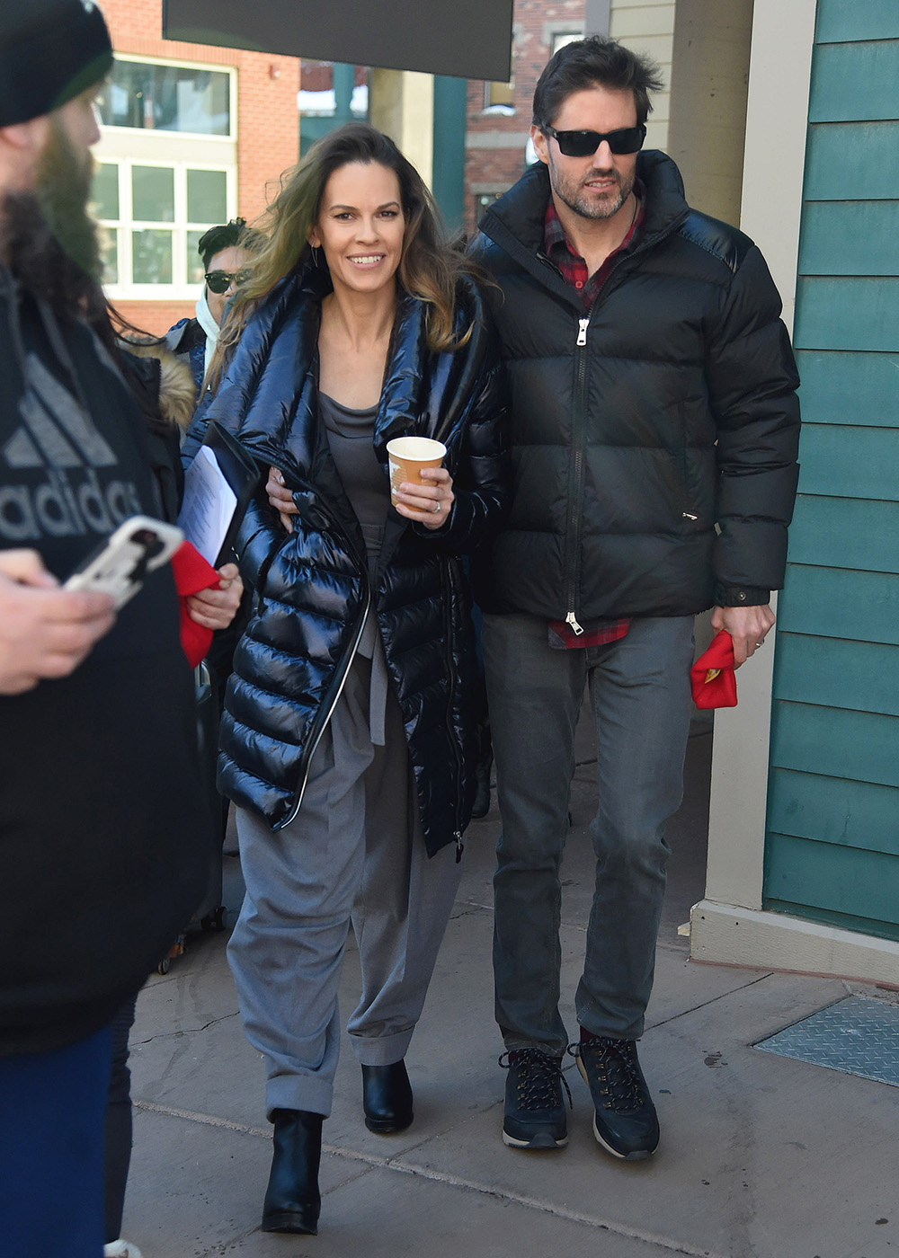 Hilary Swank and Philip SchneiderSOREL Style around Park City, Sundance Film Festival, Park City, United States - January 26, 2019