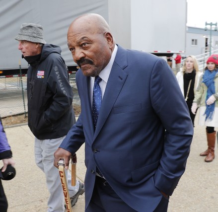 Former NFL great Jim Brown as President Donald J. Trump delivers his Inaugural address after taking the oath of office as the 45th President of the United States in Washington, DC, USA, 20 January 2017. Trump won the 08 November 2016 election to become the next US President.
US Presidential Inauguration, Washington, USA - 20 Jan 2017
