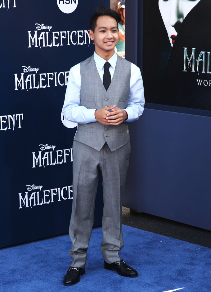 Maddox supports mom Angelina at the ‘Maleficent’ premiere