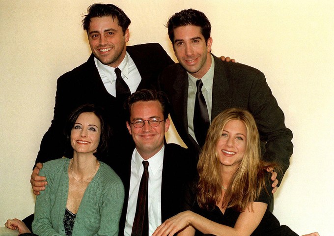 Matthew Perry with his ‘Friends’ castmates