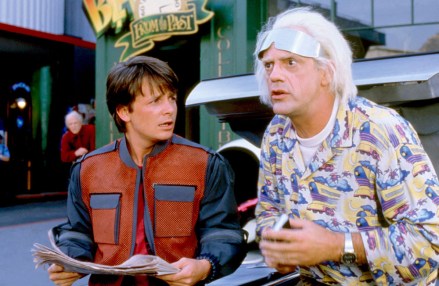 BACK TO THE FUTURE PART II, ​​Michael J. Fox, Christopher Lloyd, 1989. (c)Universal/courtesy Everett Collection