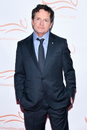 Michael J. Fox attends the 19th annual "A Funny Thing Happened on the Way to Cure Parkinson's" Michael J. Fox Foundation event at the New York Hilton, NY, November 16, 2019. (Photo by Anthony Behar/Sipa USA)(Sipa via AP Images)