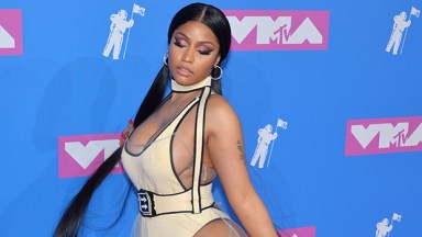 384px x 216px - Nicki Minaj's Outfit At The VMAs â€” Sheer Dress & Nude Bodysuit â€“ Hollywood  Life