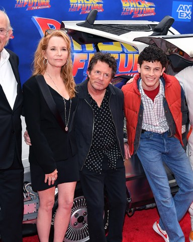 Christopher Lloyd, Lea Thompson, Michael J. Fox, Casey Likes and Roger Bart
'Back To The Future: The Musical' Broadway Gala Performance, New York, USA - 25 Jul 2023